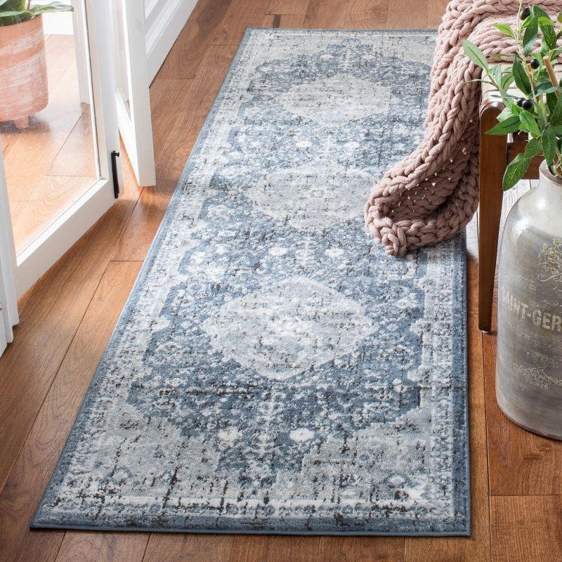 Hand-Knotted Red Synthetic Rectangular Area Rug