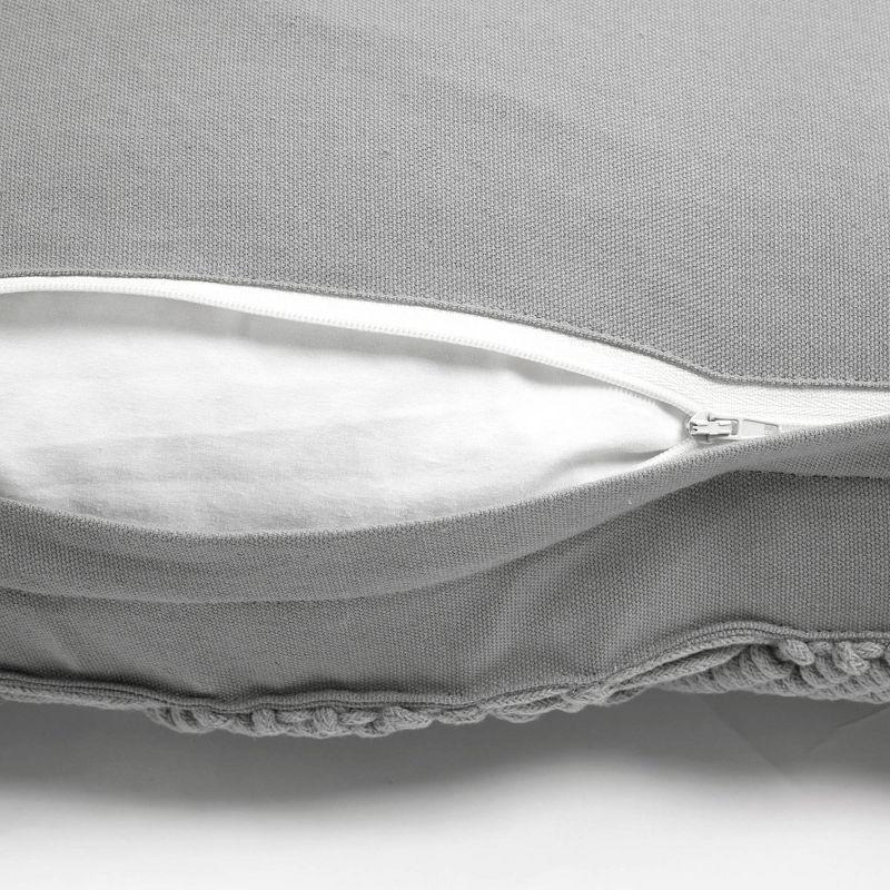 Lush Decor 100% Cotton Lumbar Rectangular Pillow Cover