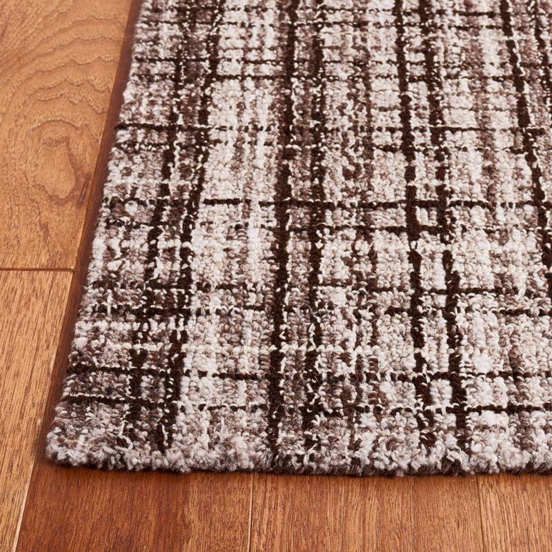 Handmade Tufted Wool Abstract Rug in Gray 9' x 12'