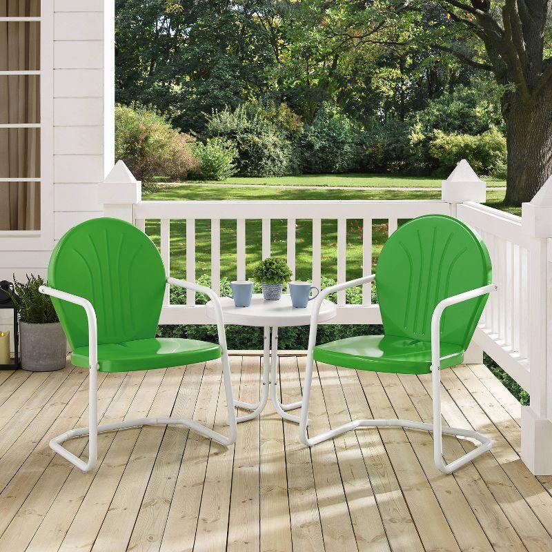 Griffith 3pc Outdoor Conversation Set - Kelly Green - Crosley