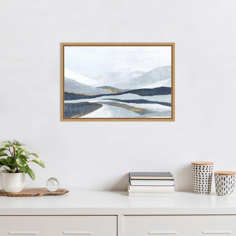 Amanti Art Far Away Land I (Mountains) by Eva Watts Canvas Wall Art Print Framed 23 x 16-in.