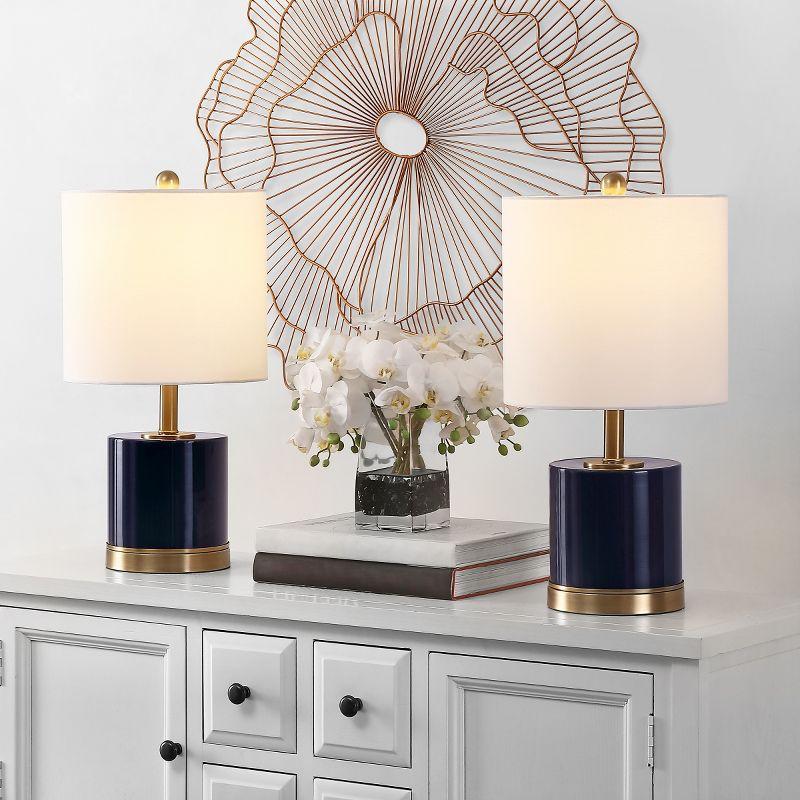 Jayce Table Lamp (Set of 2) - 20.5 Inch Height - TBL4309 - Navy Blue - Safavieh