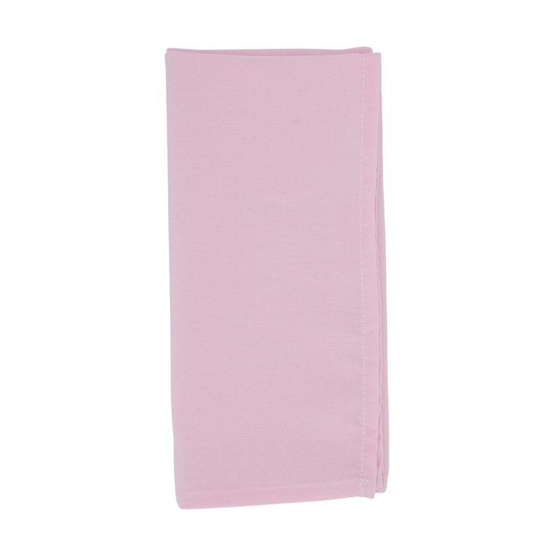 Saro Lifestyle Everyday Cloth Table Napkins (Set of 12), Pink, 20" x 20"