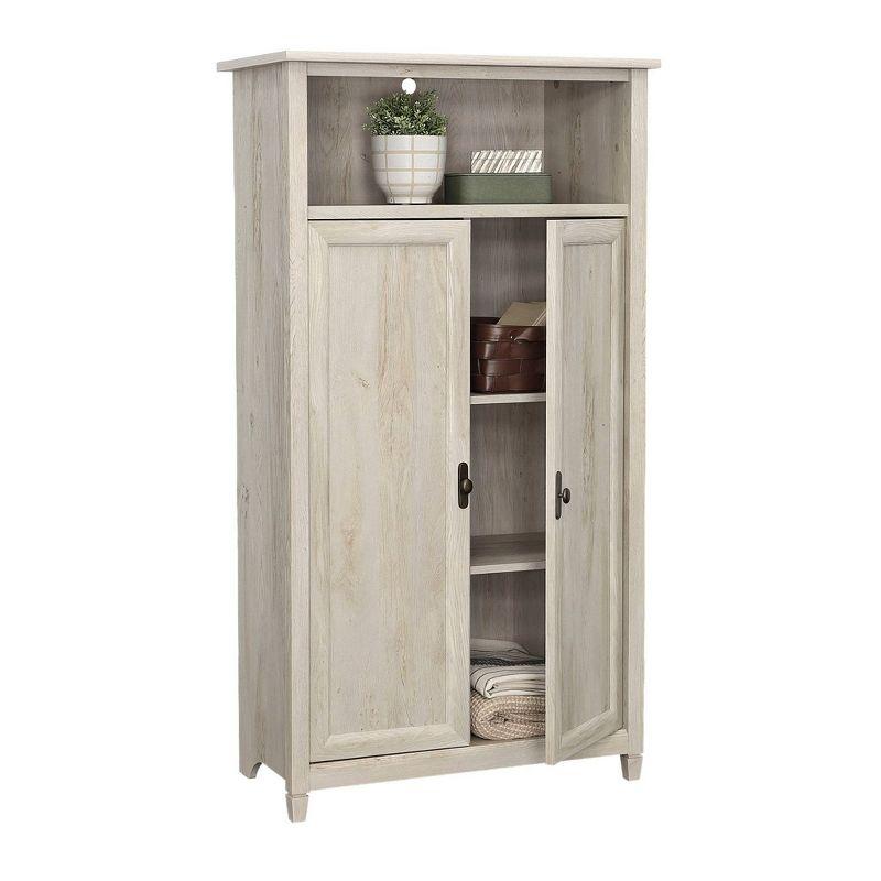Sauder Edge Water 2 Door Storage Cabinet Chalked Chestnut
