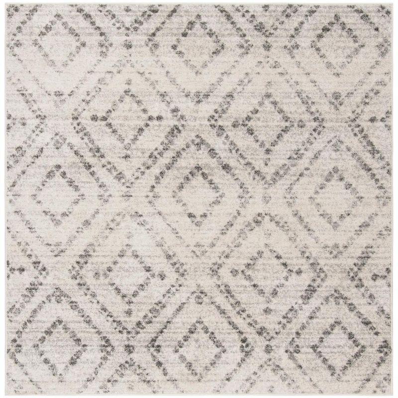 Adirondack ADR131 Machine Made Indoor Area Rug - Light Grey/Grey - 8'x8' - Safavieh
