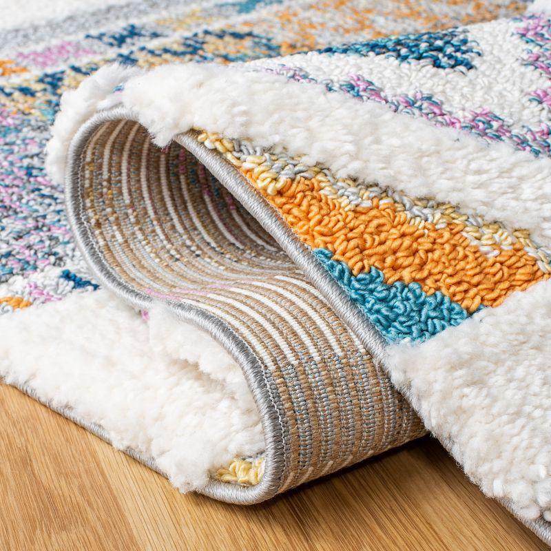 Moroccan Fringe Shag MFG104 Power Loomed Area Rug  - Safavieh