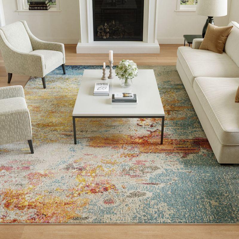 Nourison Celestial CES02 Sealife Area Rug 7'10" x 10'6"