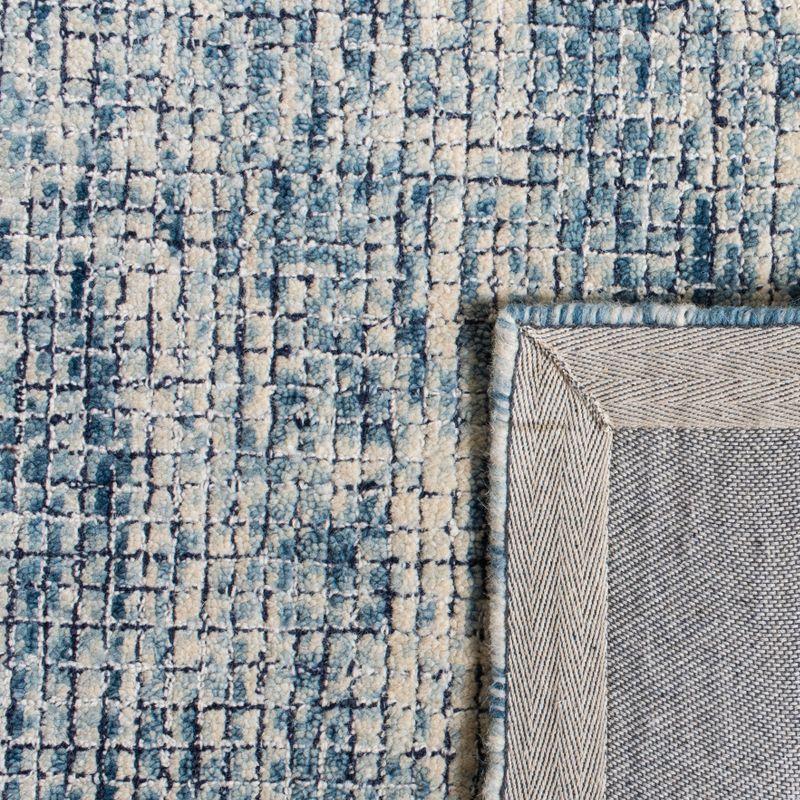 Abstract ABT473 Hand Tufted Runner Rug - Ivory/Navy - 2'3"x10' - Safavieh .