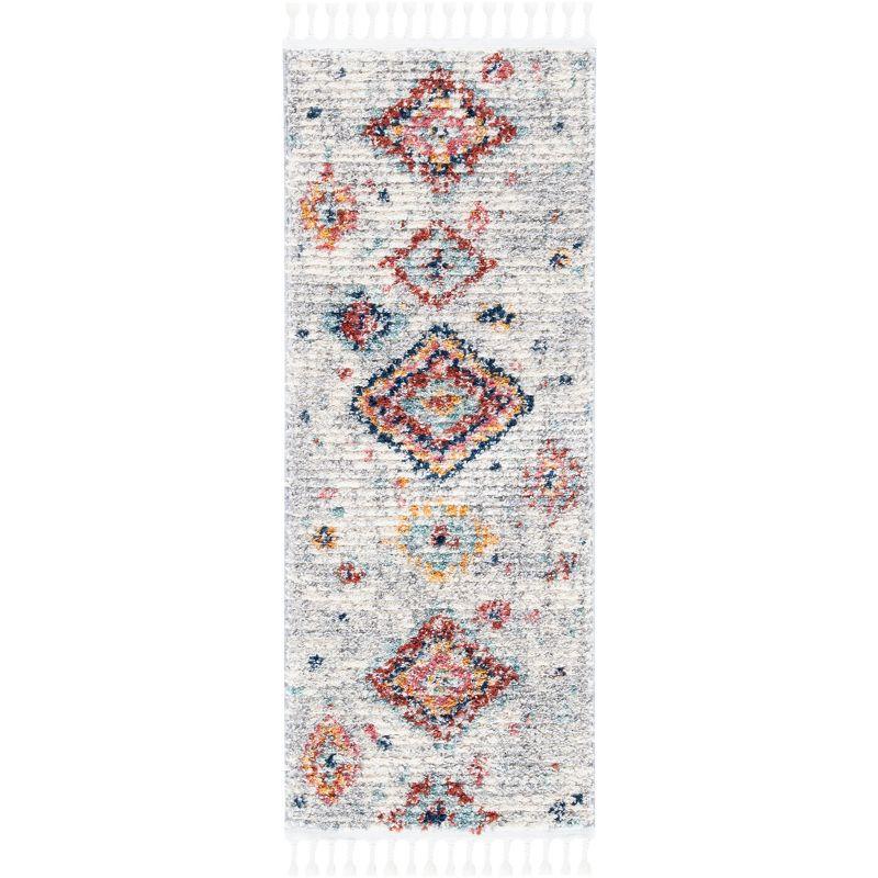 Morocco MRC954 Power Loomed Accent Rug - Ivory/Multi - 2'x5' - Safavieh.