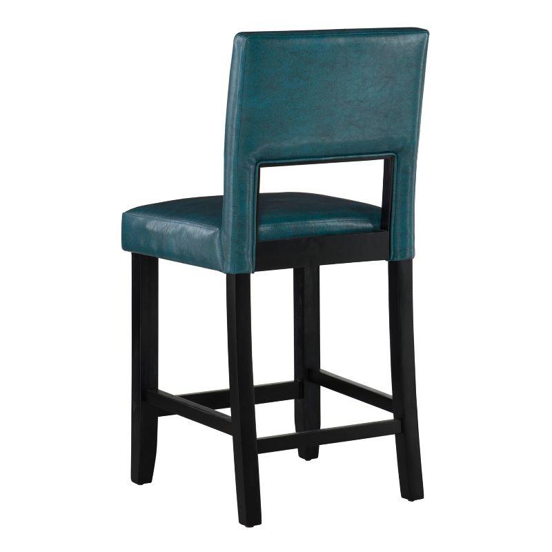 24" Vega Counter Height Barstool Hardwood - Linon