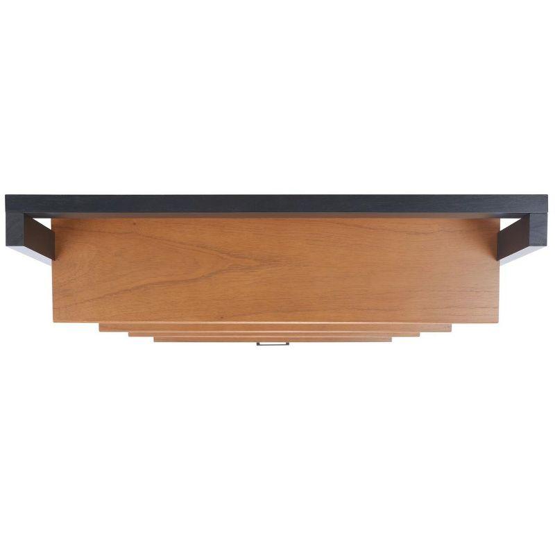 Vlad 3 Shelf 1 Door Etagere - ETG9405 - Natural/Charcoal - Safavieh