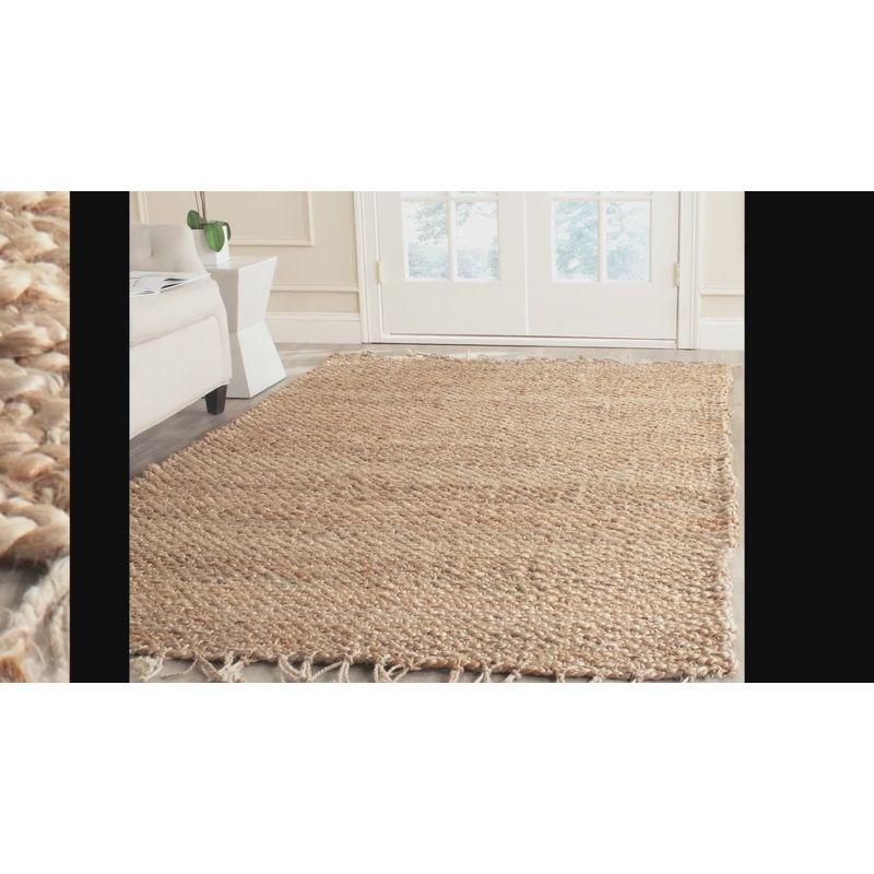 Hand-Knotted Natural Jute 2'3" x 13' Runner Rug