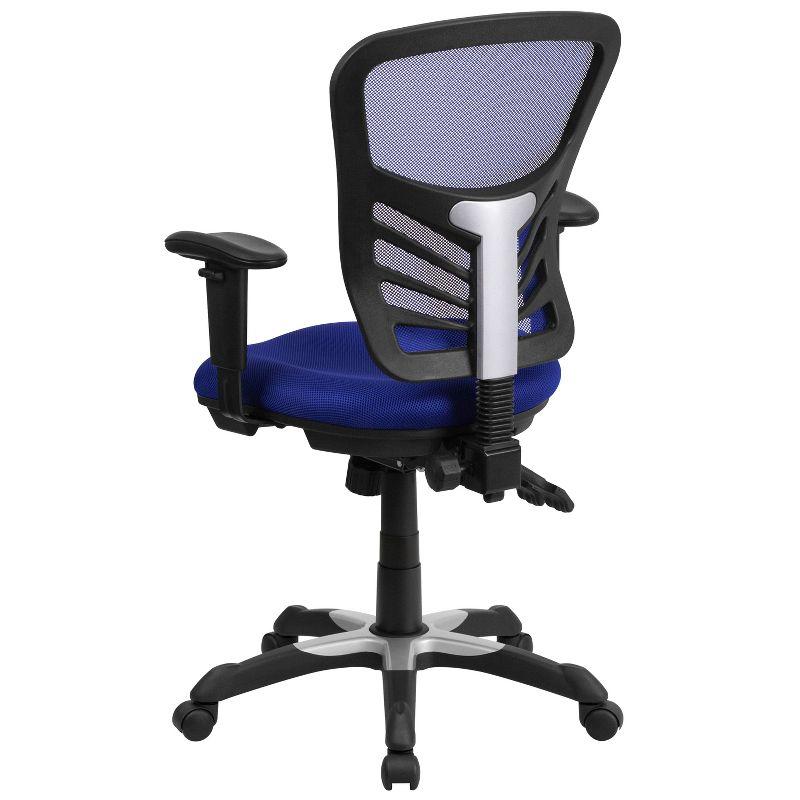 Flash Furniture Mid-Back Mesh Multifunction Executive Swivel Ergonomic Office Chair with Adjustable Arms