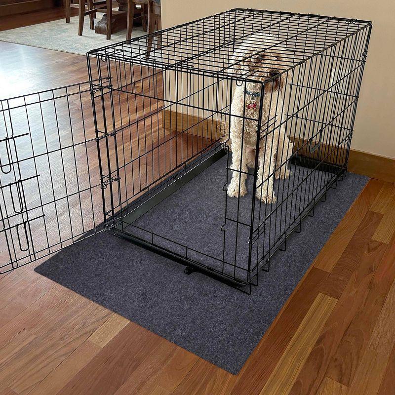 Drymate 60" x 74" Playpen Mat for Cats and Dogs - Charcoal