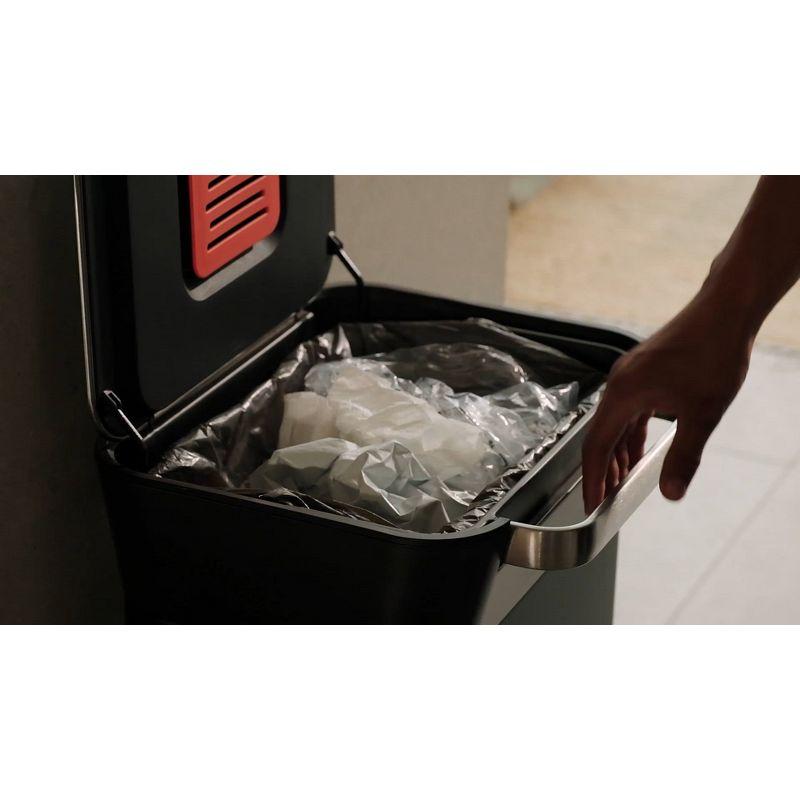 Joseph Joseph Titan 30L Indoor Step Trash Can - Carbon Black