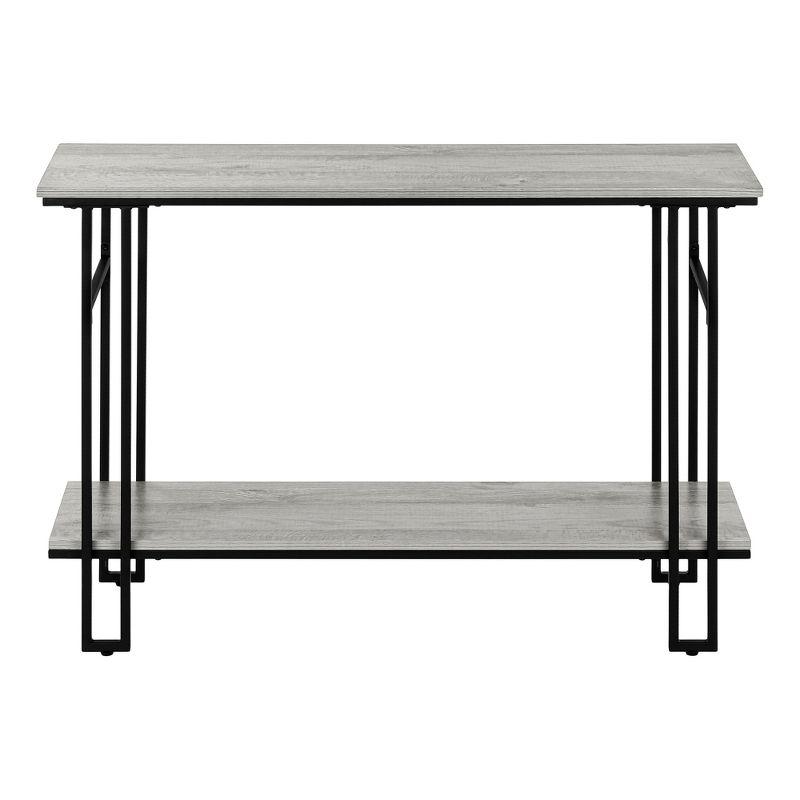 Monarch Specialties ACCENT TABLE - 48"L / GREY / BLACK METAL HALL CONSOLE