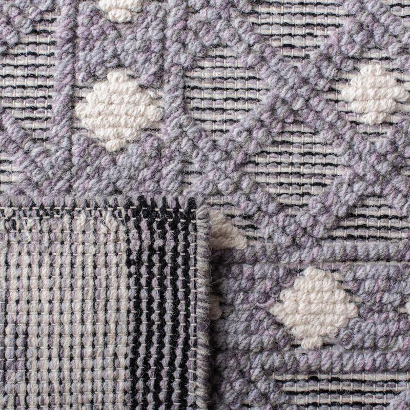 Natura NAT628 Hand Woven Area Rug - Cream/Purple - 6'x9' - Safavieh.