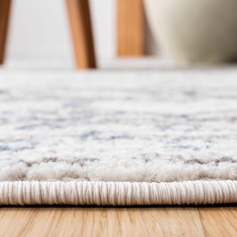 Amsterdam AMS108 Power Loomed Indoor Runner Rug - Ivory/Grey - 2'3"x16' - Safavieh