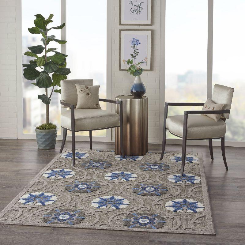 Nourison Aloha Contemporary Floral Outdoor Area Rug