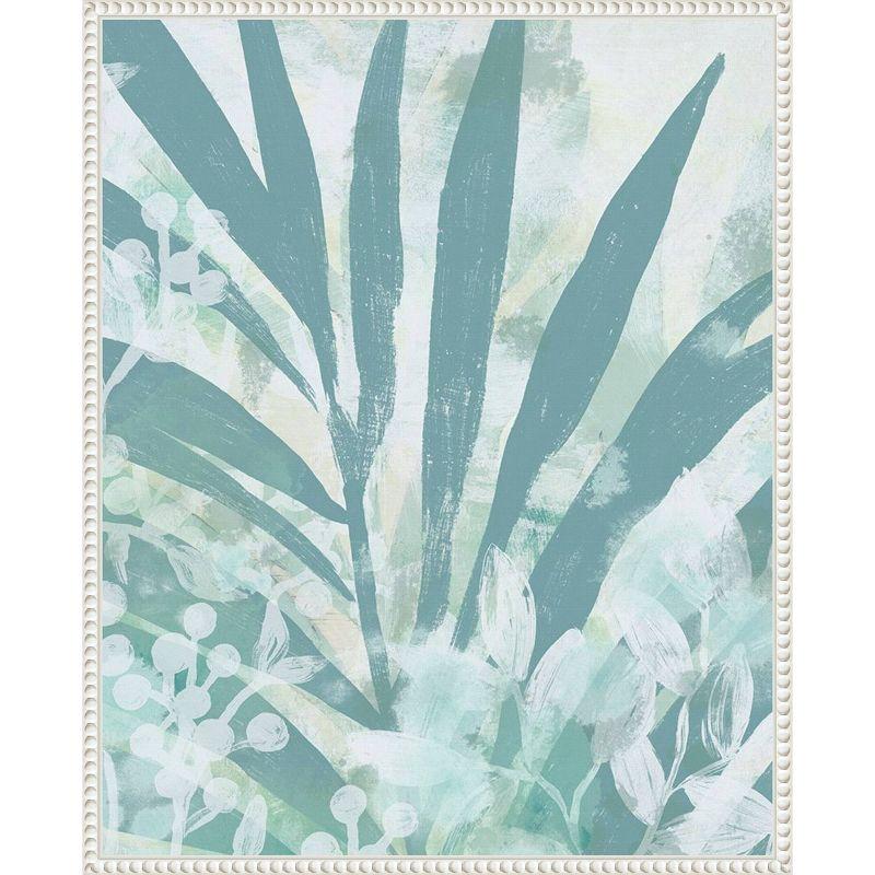 Amanti Art Aqua Palms II by June Erica Vess Framed Wall Art Print