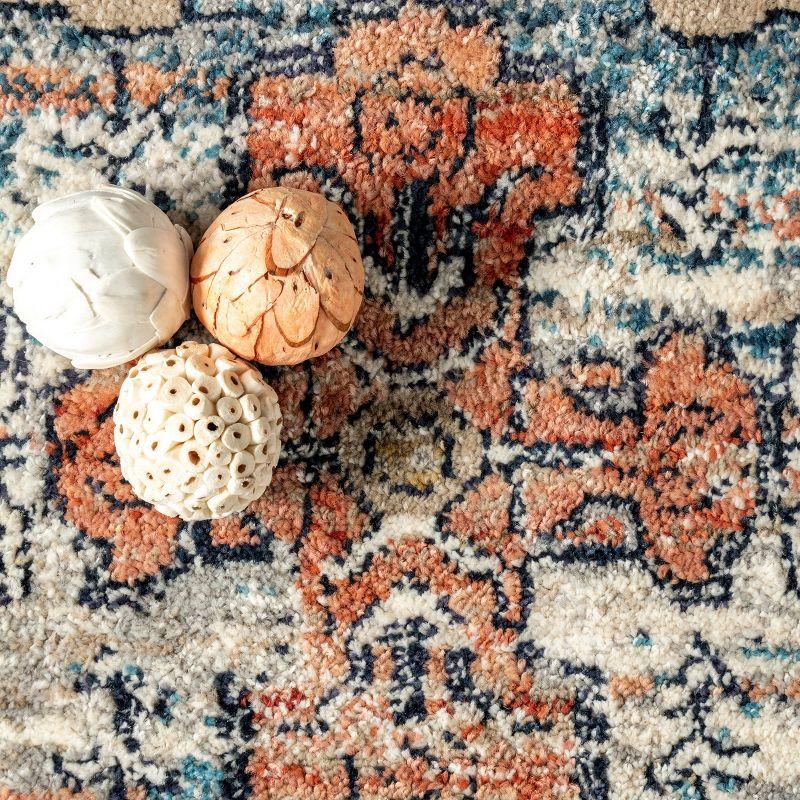 Nuloom Marley Medallion 7x9 Indoor Area Rug for Living Room Bedroom Dining Room Kitchen, Beige/Ivory