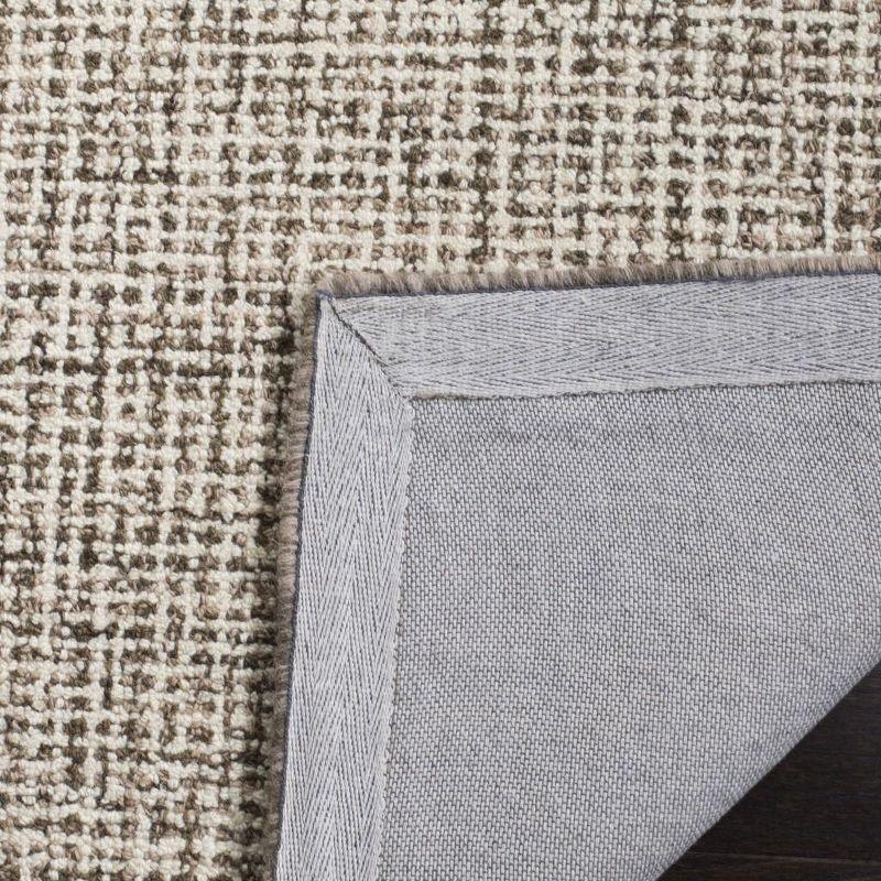 Abstract ABT220 Handmade Indoor Area Rug - Brown/Ivory - 8'x10' - Safavieh