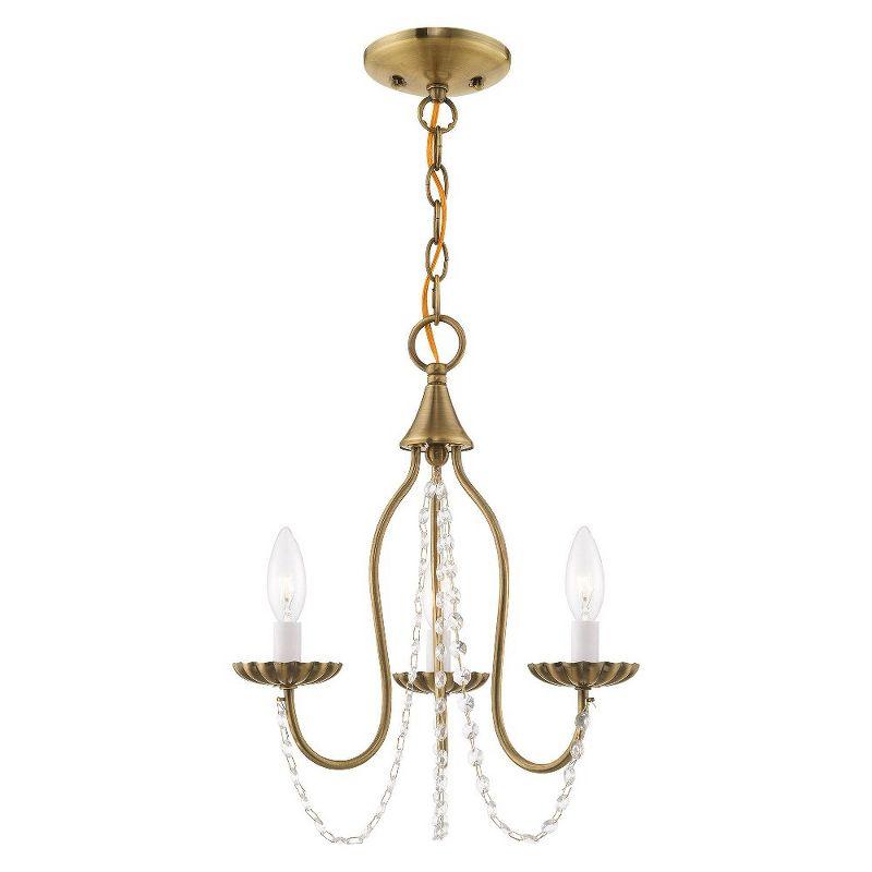 Livex Lighting Alessia 3 - Light Chandelier in  Antique Brass