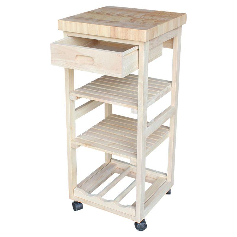 Ashley Kitchen Trolley - Unfinished - International Concepts