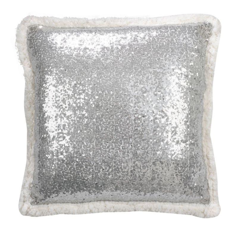 Saro Paillette Collection Sequined Throw Pillow