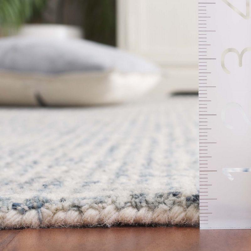 Martha Stewart Rugs Martha Stewart Hand Tufted Wool Cotton Rug in Ivory/Blue