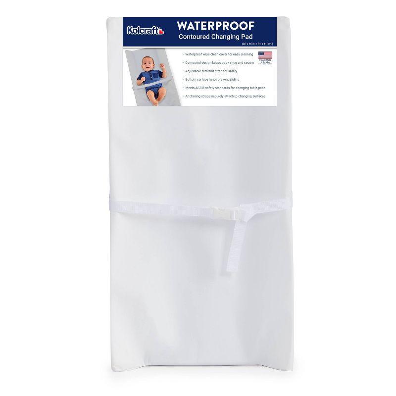 Kolcraft Waterproof 2-Sided Contoured Changing Pad