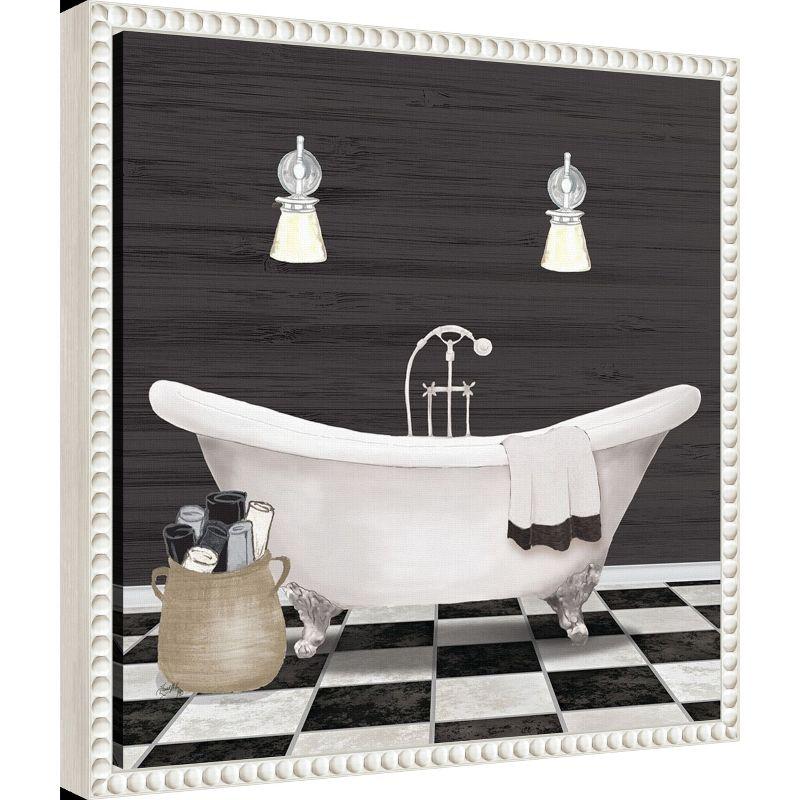 Amanti Art Modern Bathroom I by Elizabeth Medley Canvas Wall Art Print Framed 16 x 16-in.