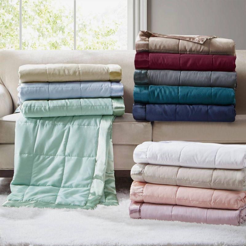Madison Park Lightweight Down Alternative Blanket with Satin Trim