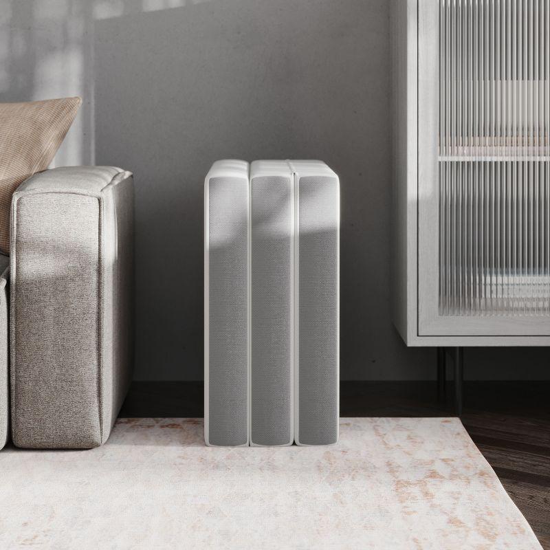 Emma and Oliver 4 Inch Cooling Tri-Fold Memory Foam Cot Mattress in a Box with Supportive Foam Base and Washable Cover