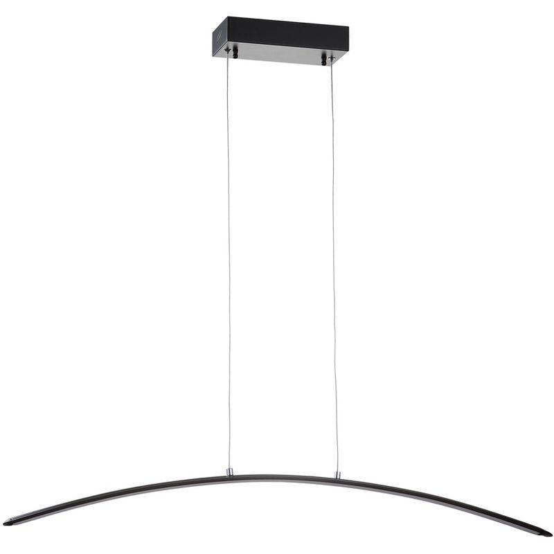JONATHAN Y Roxanna 41.5" Dimmable Adjustable Integrated LED Metal Linear Pendant, Black