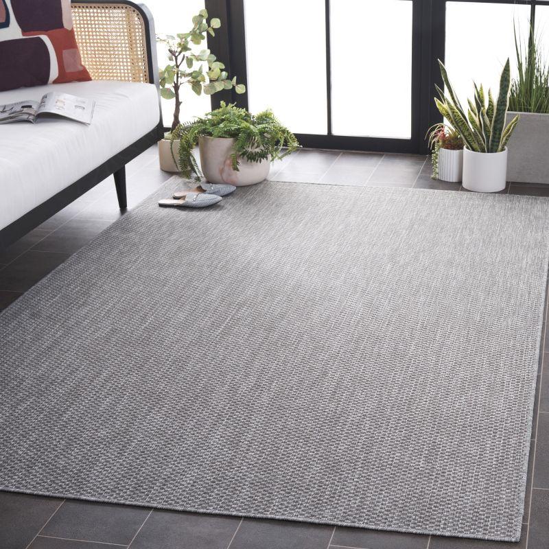 Beach House BHS260 Machine Made Loomed Area Rug - Grey - 5'-3" X 7'-6" - Safavieh