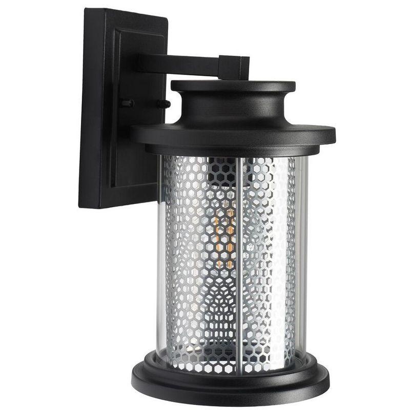 Queren Outdoor Wall Sconce Lights (Set of 2) - Black - Safavieh.