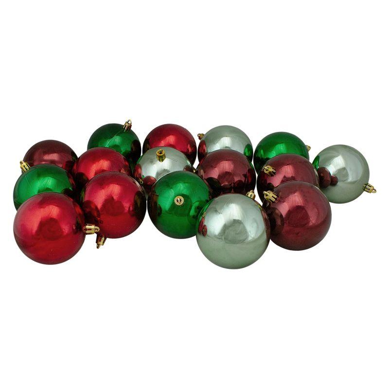 Shatterproof 2-Finish Christmas Ball Ornaments