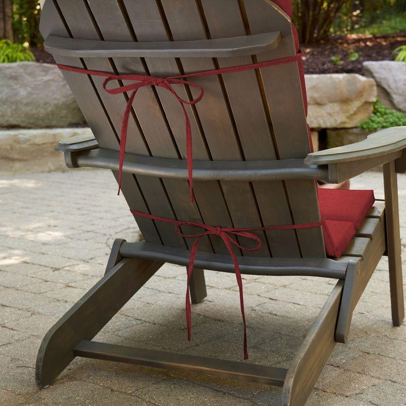 ARDEN Outdoor Foam Adirondack Cushion, Set of 2, 21.5 x 19, Water repellent, Fade Resistant, Foam Cushion for Adirondack Chairs 21.5 x 19