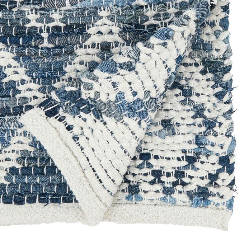 Saro Diamond Weave Chindi Table Runner