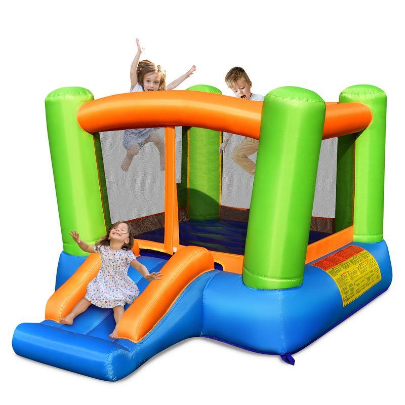 Colorful Inflatable Bounce House with Slide for Kids