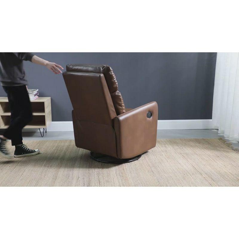 Artful Living Design Víctor Swivel Recliner-Camel