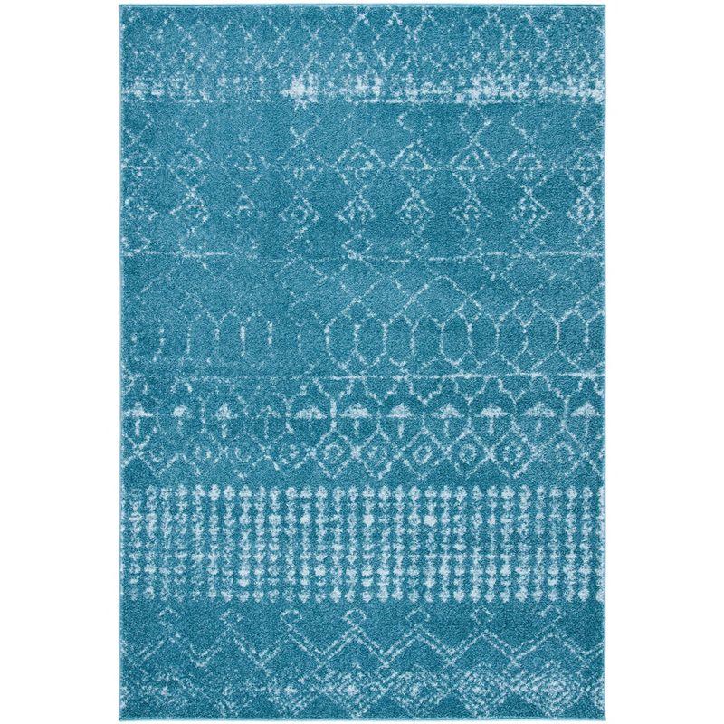 Tulum TUL229 Power Loomed Area Rug - Turquoise/Blue - 4'x6' - Safavieh.