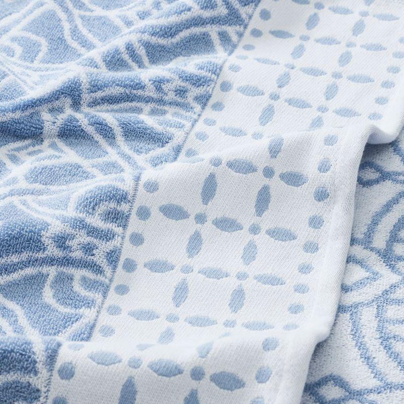 Modern Threads Modern Threads 6 Piece Set, 2 Bath Towels, 2 Hand Towels, 2 Washcloths Yarn Dyed Jacquard/Solid Towel Set Monroe