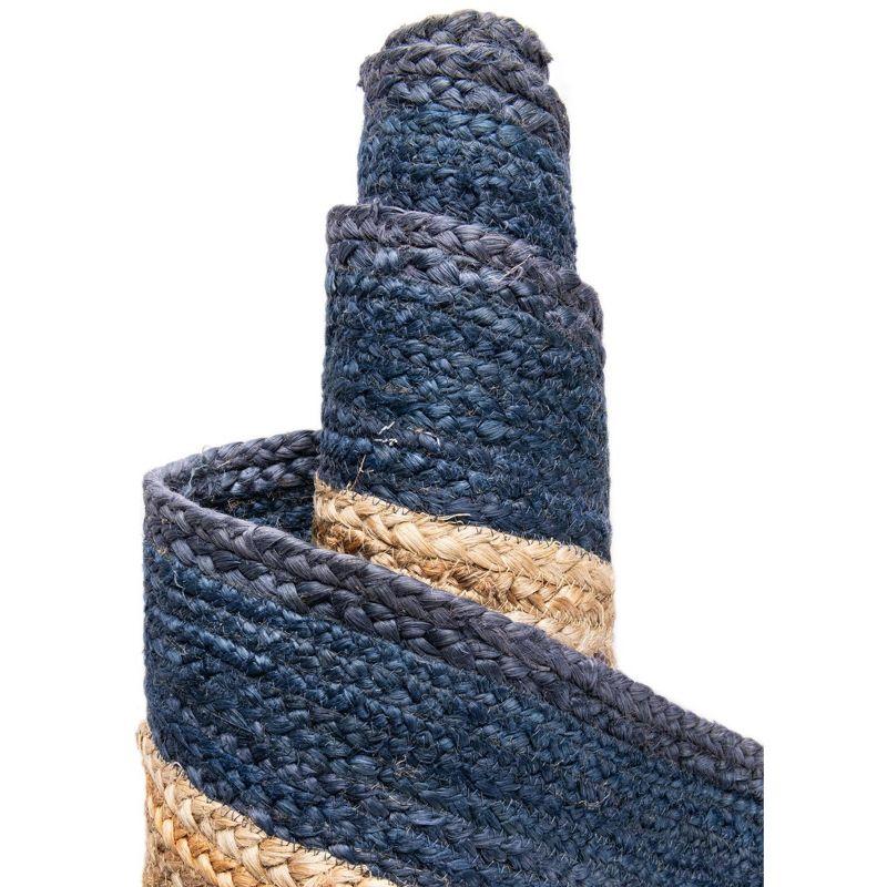 Unique Loom 4' 1 x 6' 1 Goa Braided Jute Rectangle Area Rug
