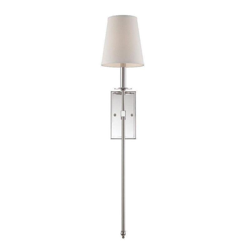 Savoy House Monroe 1 - Light Wall Light in  Polished Nickel