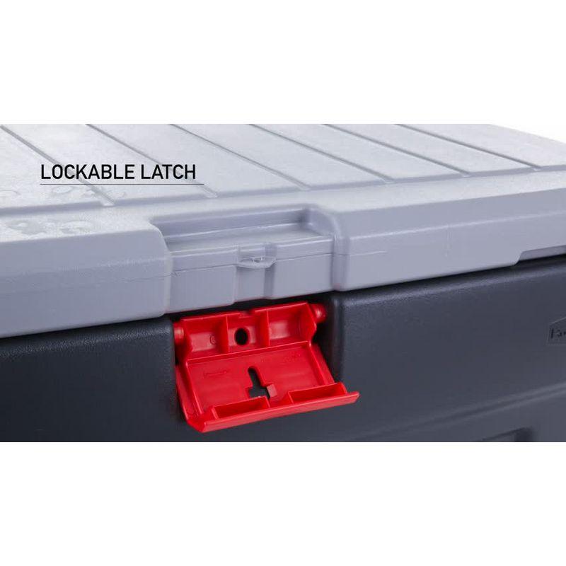 Rubbermaid Rubbermaid 35 Gal Action Packer Heavy Duty Storage Tote with Lockable Lid