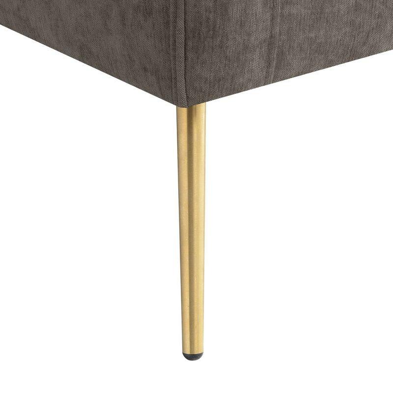 Lincoln Accent Chair Cocha Mocha - Picket House Furnishings: Gold Legs, Mid-Century, Foam Filled Comfort