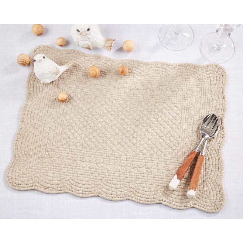 Cotton No Pattern Rectangle Placemat