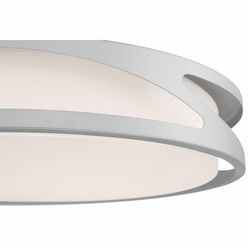 Lucia Satin White LED Flush Mount Light